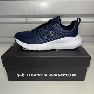 Under Armour Men's Navy and White Athletic Shoes